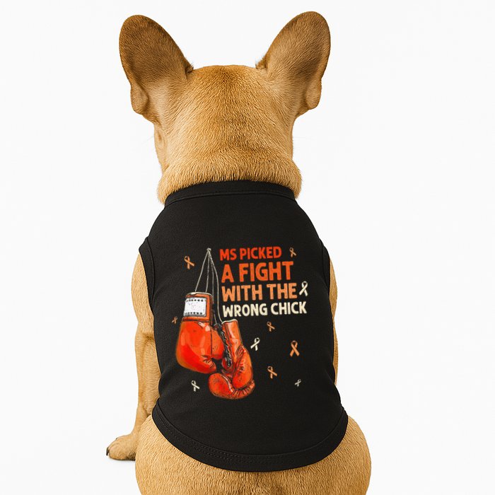Ms Warrior Ms Picked A Fight Multiple Sclerosis Awareness Doggie Tank