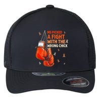 Ms Warrior Ms Picked A Fight Multiple Sclerosis Awareness Flexfit Unipanel Trucker Cap