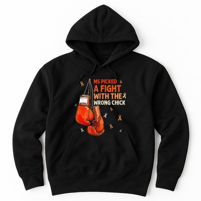 Ms Warrior Ms Picked A Fight Multiple Sclerosis Awareness Hoodie