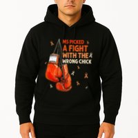 Ms Warrior Ms Picked A Fight Multiple Sclerosis Awareness Hoodie