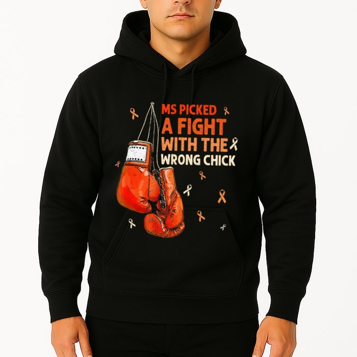 Ms Warrior Ms Picked A Fight Multiple Sclerosis Awareness Hoodie