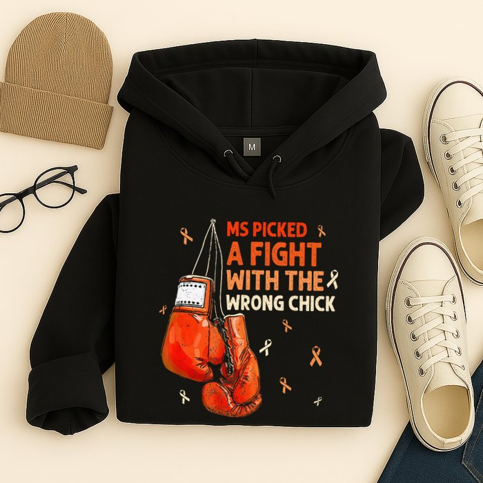 Ms Warrior Ms Picked A Fight Multiple Sclerosis Awareness Hoodie