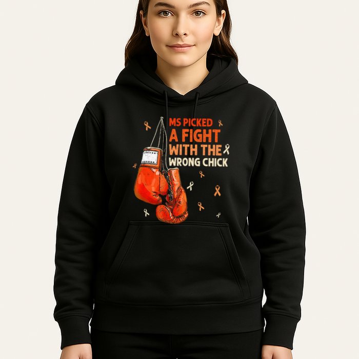 Ms Warrior Ms Picked A Fight Multiple Sclerosis Awareness Hoodie