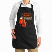 Ms Warrior Ms Picked A Fight Multiple Sclerosis Awareness Apron