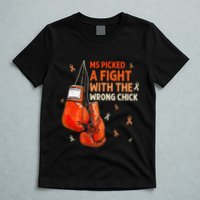 Ms Warrior Ms Picked A Fight Multiple Sclerosis Awareness T-Shirt