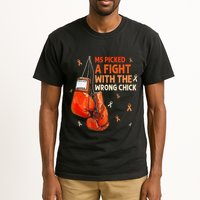 Ms Warrior Ms Picked A Fight Multiple Sclerosis Awareness Tall T-Shirt