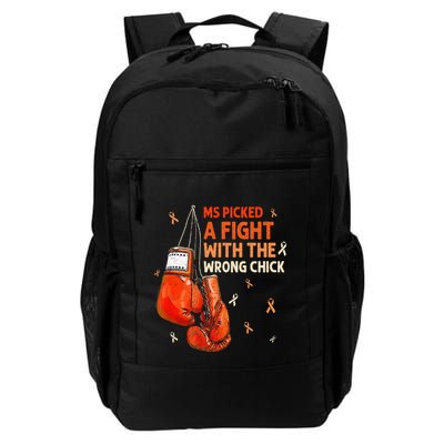 Ms Warrior Ms Picked A Fight Multiple Sclerosis Awareness Backpack