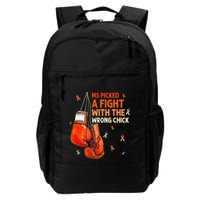 Ms Warrior Ms Picked A Fight Multiple Sclerosis Awareness Backpack