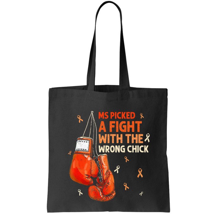 Ms Warrior Ms Picked A Fight Multiple Sclerosis Awareness Bag