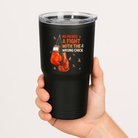 Ms Warrior Ms Picked A Fight Multiple Sclerosis Awareness Tumbler