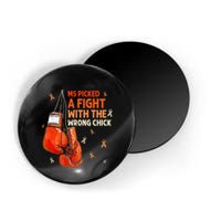 Ms Warrior Ms Picked A Fight Multiple Sclerosis Awareness Magnet
