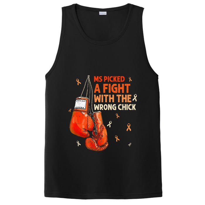 Ms Warrior Ms Picked A Fight Multiple Sclerosis Awareness PosiCharge Competitor Tank