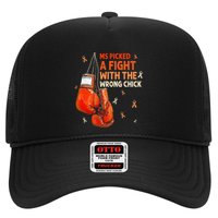Ms Warrior Ms Picked A Fight Multiple Sclerosis Awareness Trucker Hat