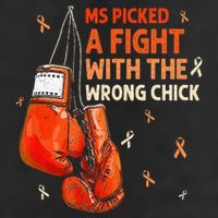 Ms Warrior Ms Picked A Fight Multiple Sclerosis Awareness Trucker Hat