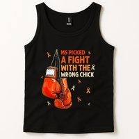 Ms Warrior Ms Picked A Fight Multiple Sclerosis Awareness Tank Top