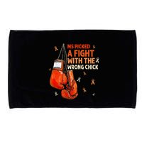 Ms Warrior Ms Picked A Fight Multiple Sclerosis Awareness Microfiber Hand Towel