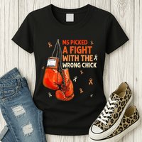 Ms Warrior Ms Picked A Fight Multiple Sclerosis Awareness Womens T-Shirt