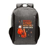 Ms Warrior Ms Picked A Fight Multiple Sclerosis Awareness Vector Backpack