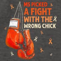 Ms Warrior Ms Picked A Fight Multiple Sclerosis Awareness Vector Backpack