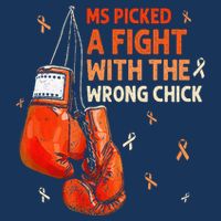 Ms Warrior Ms Picked A Fight Multiple Sclerosis Awareness Infant Baby Jersey Bodysuit