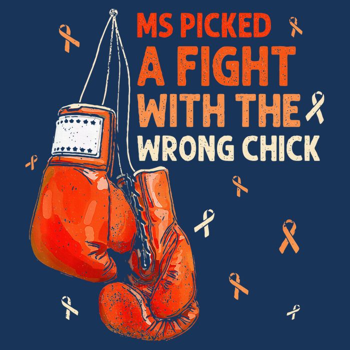 Ms Warrior Ms Picked A Fight Multiple Sclerosis Awareness Infant Baby Jersey Bodysuit