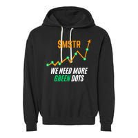 $Mstr We Need More Green Dots Microstrategy Bitcoin Garment-Dyed Fleece Hoodie