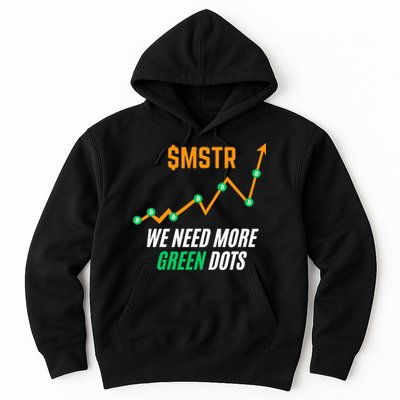 $Mstr We Need More Green Dots Microstrategy Bitcoin Hoodie