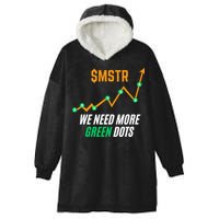 $Mstr We Need More Green Dots Microstrategy Bitcoin Hooded Wearable Blanket