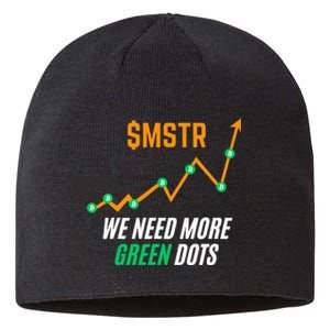 $Mstr We Need More Green Dots Microstrategy Bitcoin Sustainable Beanie