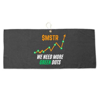 $Mstr We Need More Green Dots Microstrategy Bitcoin Large Microfiber Waffle Golf Towel