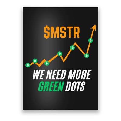 $Mstr We Need More Green Dots Microstrategy Bitcoin Poster