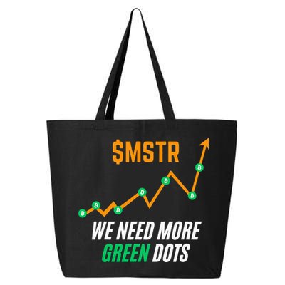$Mstr We Need More Green Dots Microstrategy Bitcoin 25L Jumbo Tote