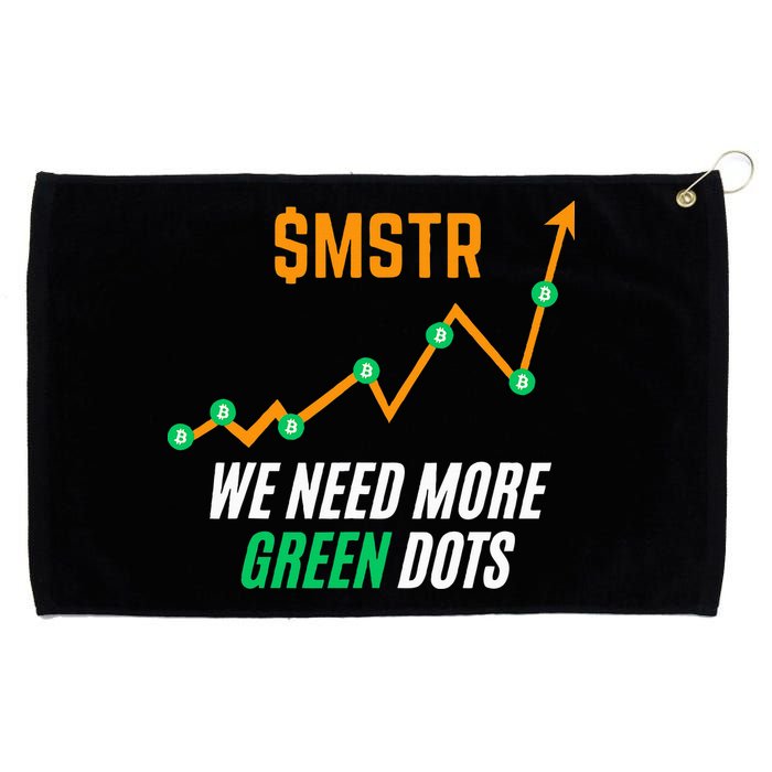 $Mstr We Need More Green Dots Microstrategy Bitcoin Grommeted Golf Towel