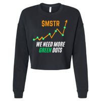 $Mstr We Need More Green Dots Microstrategy Bitcoin Cropped Pullover Crew