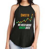 $Mstr We Need More Green Dots Microstrategy Bitcoin Women's Perfect Tri Rocker Tank
