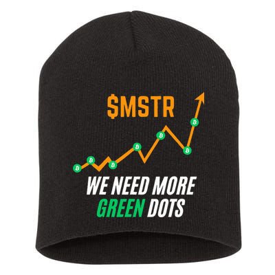 $Mstr We Need More Green Dots Microstrategy Bitcoin Short Acrylic Beanie