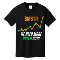 $Mstr We Need More Green Dots Microstrategy Bitcoin Kids T-Shirt