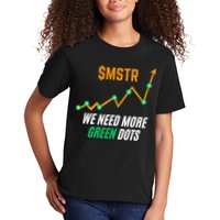 $Mstr We Need More Green Dots Microstrategy Bitcoin Kids T-Shirt