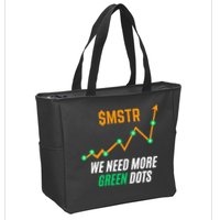 $Mstr We Need More Green Dots Microstrategy Bitcoin Zip Tote Bag