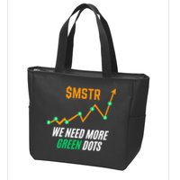 $Mstr We Need More Green Dots Microstrategy Bitcoin Zip Tote Bag