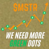$Mstr We Need More Green Dots Microstrategy Bitcoin Garment-Dyed Women's Muscle Tee