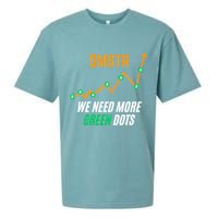 $Mstr We Need More Green Dots Microstrategy Bitcoin Sueded Cloud Jersey T-Shirt