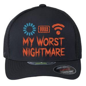 My Worst Nightmare Funny Funny Gift For Gamers Funny Gift Flexfit Unipanel Trucker Cap