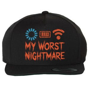 My Worst Nightmare Funny Funny Gift For Gamers Funny Gift Wool Snapback Cap