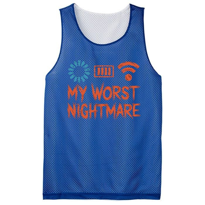 My Worst Nightmare Funny Funny Gift For Gamers Funny Gift Mesh Reversible Basketball Jersey Tank