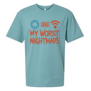 My Worst Nightmare Funny Funny Gift For Gamers Funny Gift Sueded Cloud Jersey T-Shirt