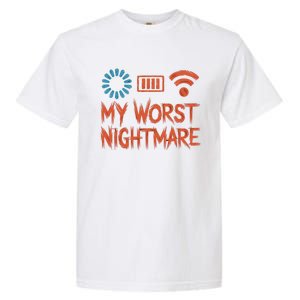 My Worst Nightmare Funny Funny Gift For Gamers Funny Gift Garment-Dyed Heavyweight T-Shirt