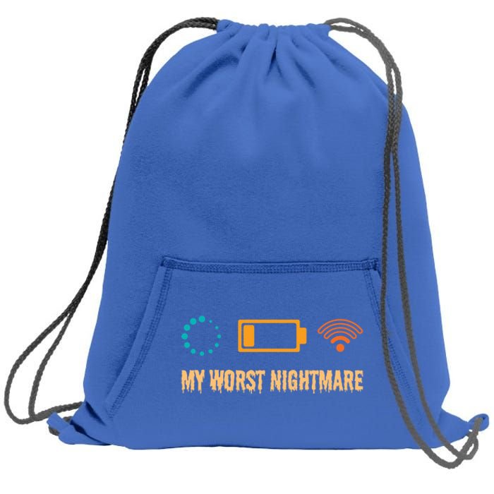 My Worst Nightmare Funny Funny Gift For Gamers Meaningful Gift Sweatshirt Cinch Pack Bag