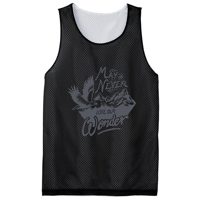 May We Never Lose Our Wonder Nature Mesh Reversible Basketball Jersey Tank