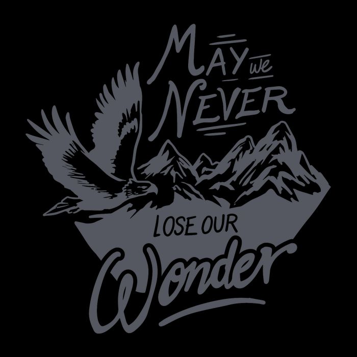 May We Never Lose Our Wonder Nature Short Acrylic Beanie